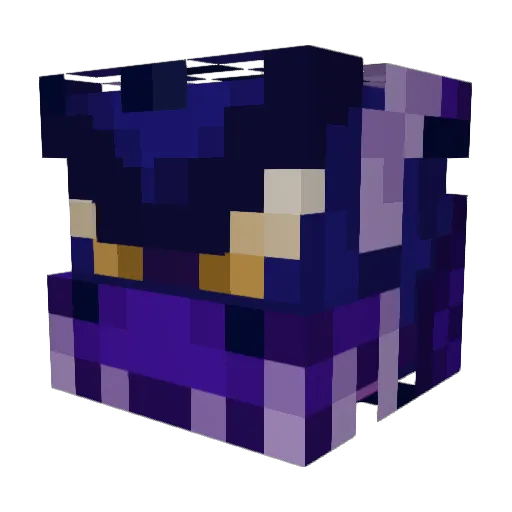 UnB Minecraft avatar head, 3D render