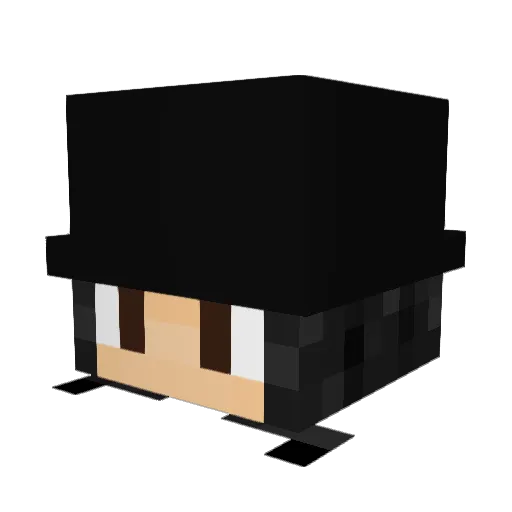 UnBakedBiscuit Minecraft avatar head, 3D render