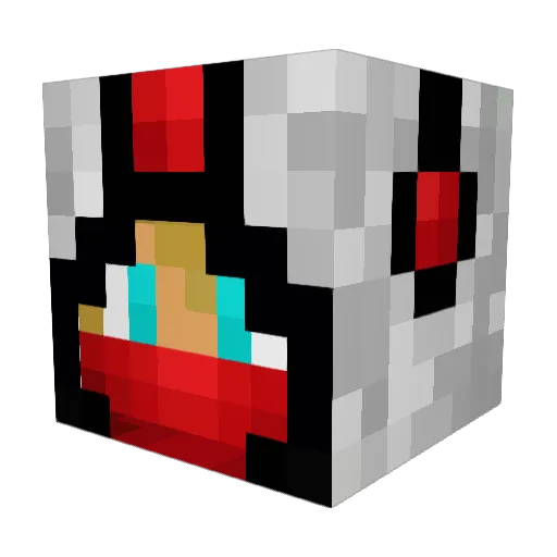 UnBottleDeAqua Minecraft avatar head, 3D render