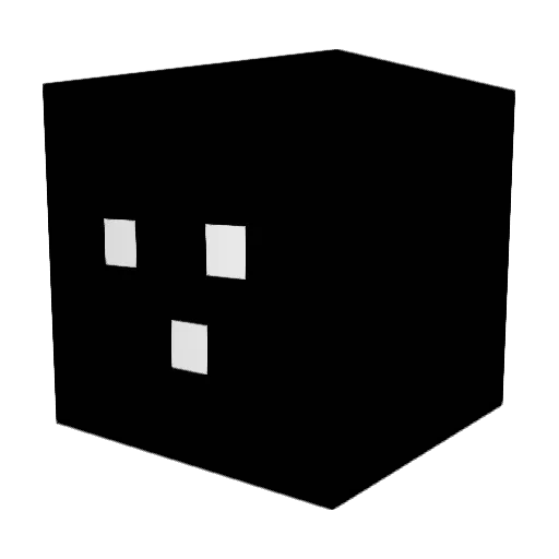 UnClutching Minecraft avatar head, 3D render
