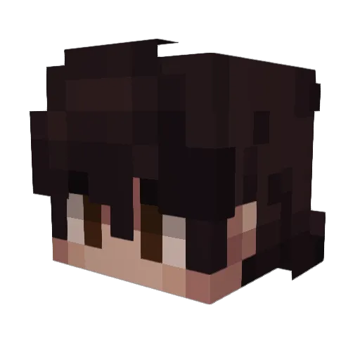 UnCualquiera02 Minecraft avatar head, 3D render