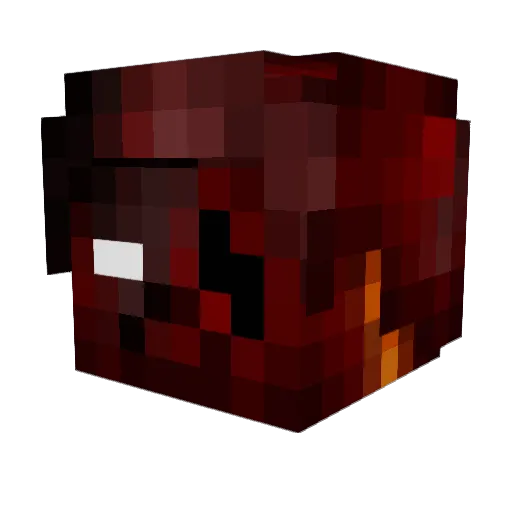 UnDeadFinder Minecraft avatar head, 3D render