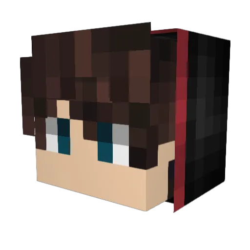 UnDef1ned_ Minecraft avatar head, 3D render
