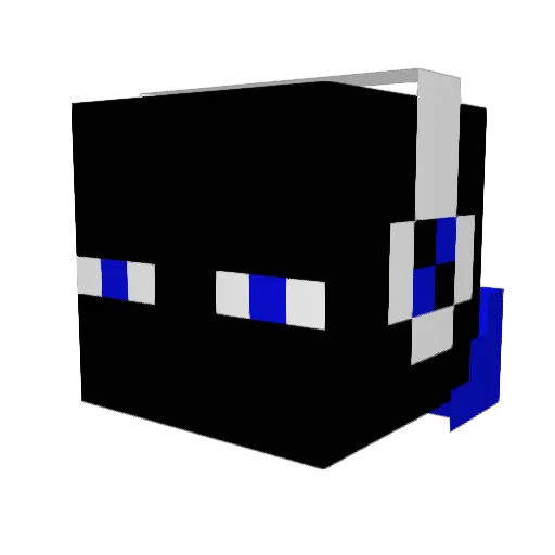 UnDetected_ Minecraft avatar head, 3D render