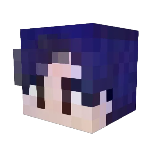 UnFrazzled Minecraft avatar head, 3D render