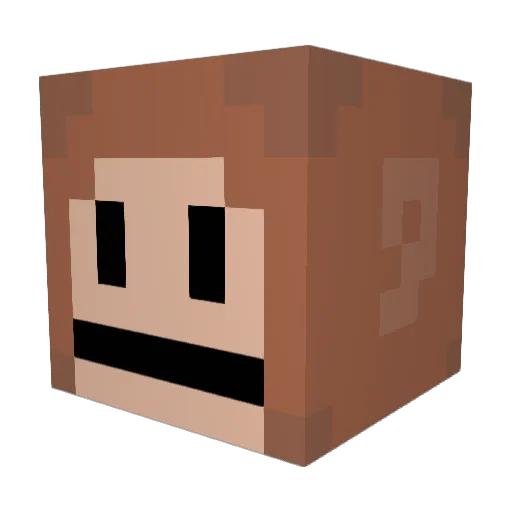 UnFurroMasXD Minecraft avatar head, 3D render