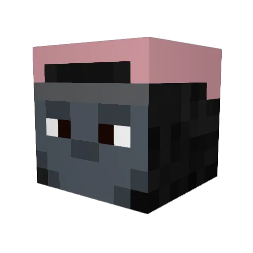 UnGorilleChauve Minecraft avatar head, 3D render