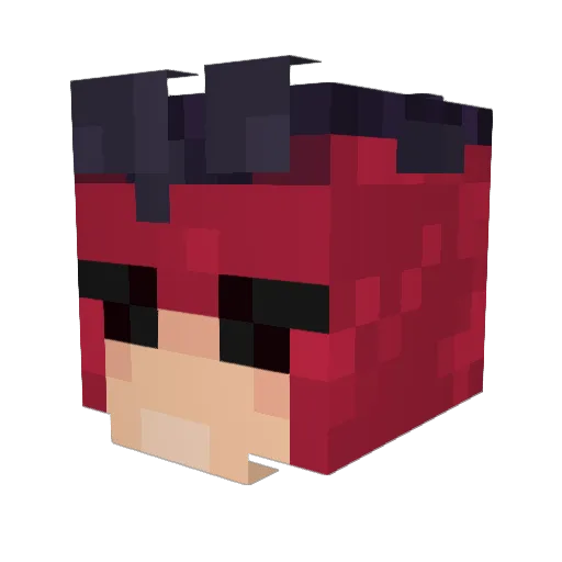 UnIcey Minecraft avatar head, 3D render