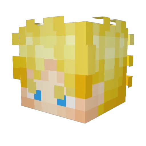 UnItdEcko Minecraft avatar head, 3D render