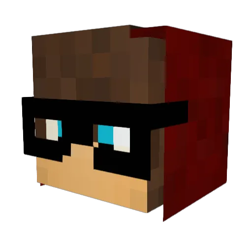 UnKiRoXx Minecraft avatar head, 3D render