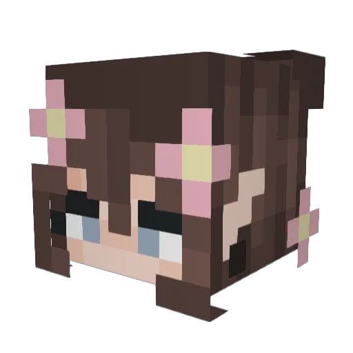 UnKnOwN_ThInG3 Minecraft avatar head, 3D render