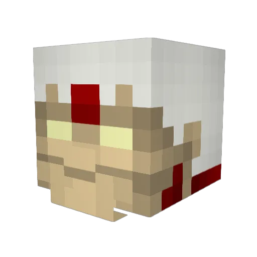 UnKnownDomz Minecraft avatar head, 3D render