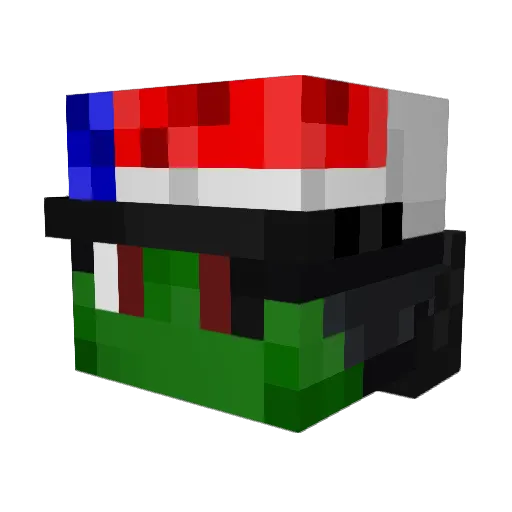 UnLegit_Hxro Minecraft avatar head, 3D render