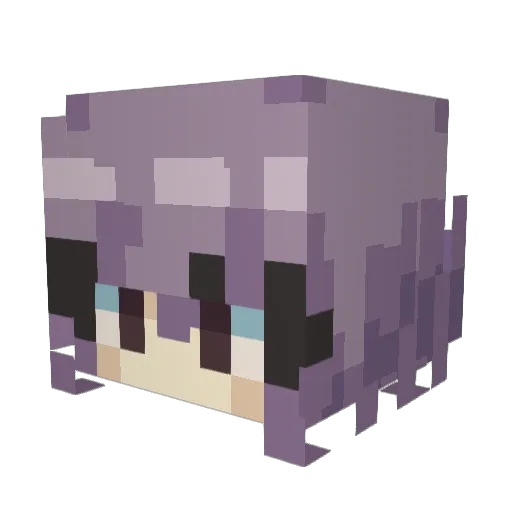 UnLovedOreo Minecraft avatar head, 3D render