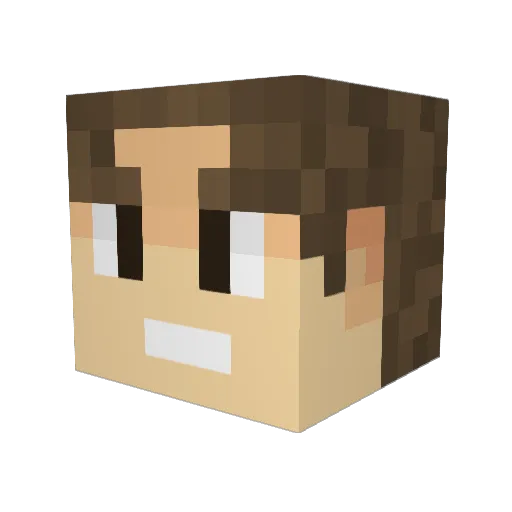UnLoyal_Me Minecraft avatar head, 3D render