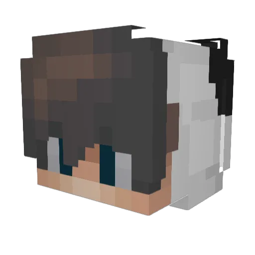 UnLuQQo Minecraft avatar head, 3D render
