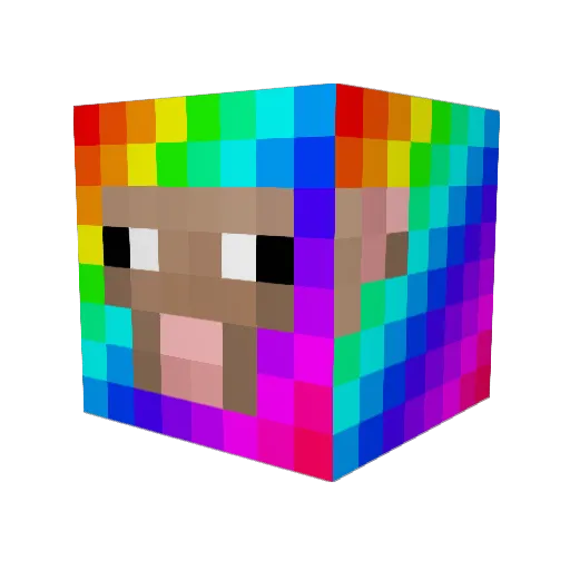 UnMoutonRandom Minecraft avatar head, 3D render