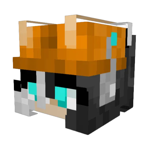 UnParadoxical Minecraft avatar head, 3D render