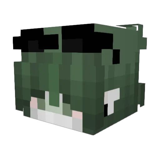 UnPato14 Minecraft avatar head, 3D render