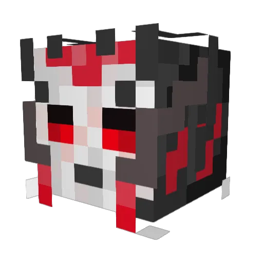 UnPezQuiBrain Minecraft avatar head, 3D render