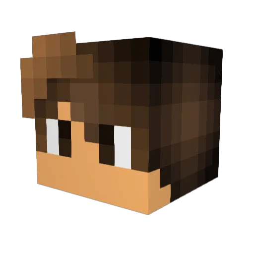 UnPflichtig8317 Minecraft avatar head, 3D render