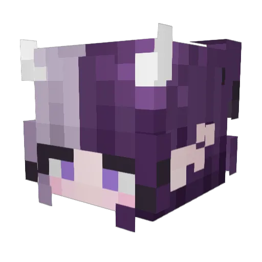 UnReliableFOXX Minecraft avatar head, 3D render