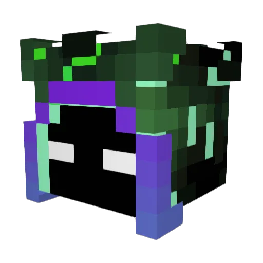 UnRulySorcerer Minecraft avatar head, 3D render