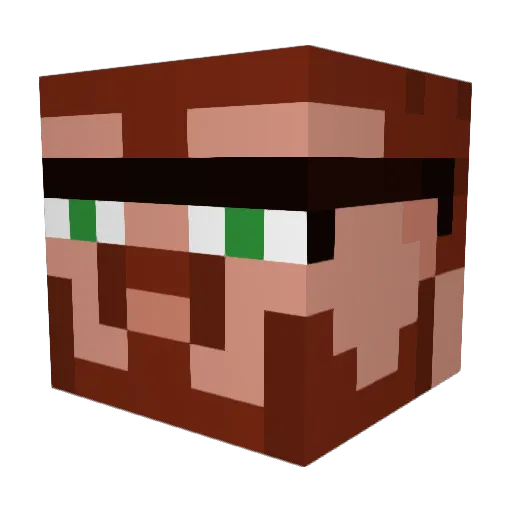 UnSafeStu Minecraft avatar head, 3D render