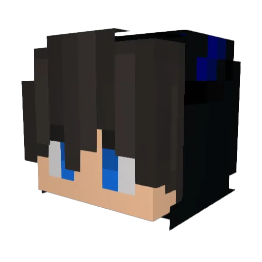 UnThomySalvaje Minecraft avatar head, 3D render