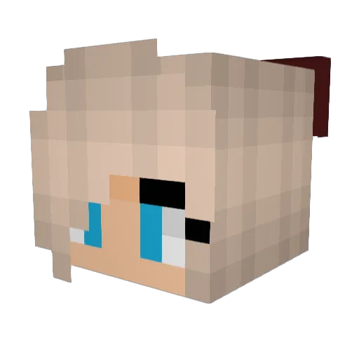Un_Fold Minecraft avatar head, 3D render