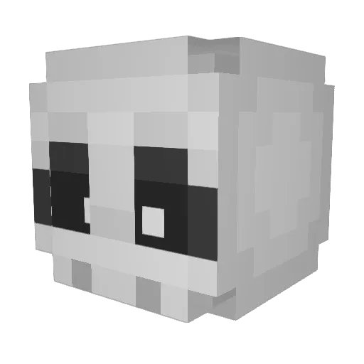 Un_Rata Minecraft avatar head, 3D render