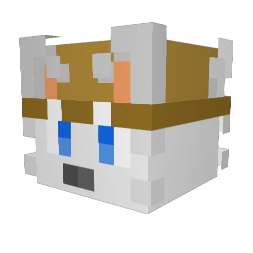 Unabara2357 Minecraft avatar head, 3D render