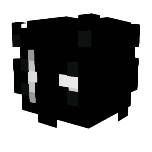 Unabashedd Minecraft avatar head, 3D render