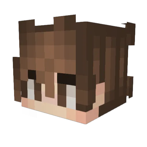 Unacrafter Minecraft avatar head, 3D render