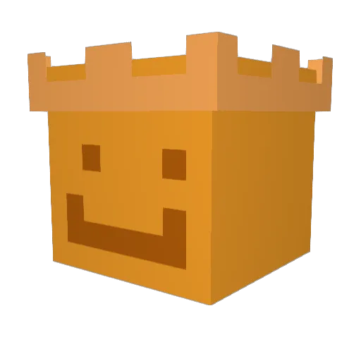 Unady Minecraft avatar head, 3D render