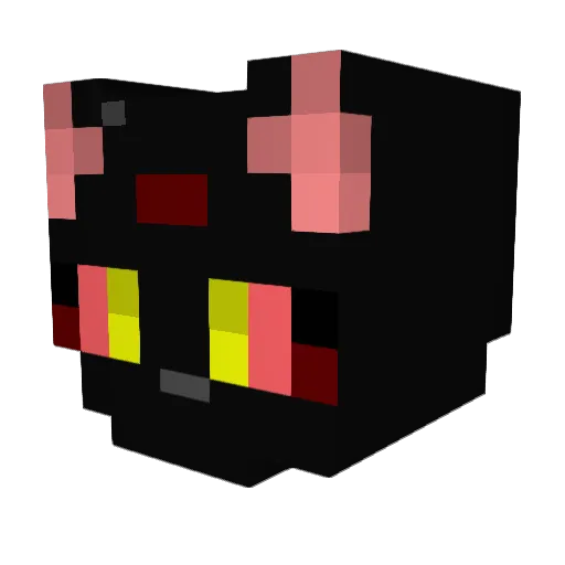 UnagiNeko777 Minecraft avatar head, 3D render