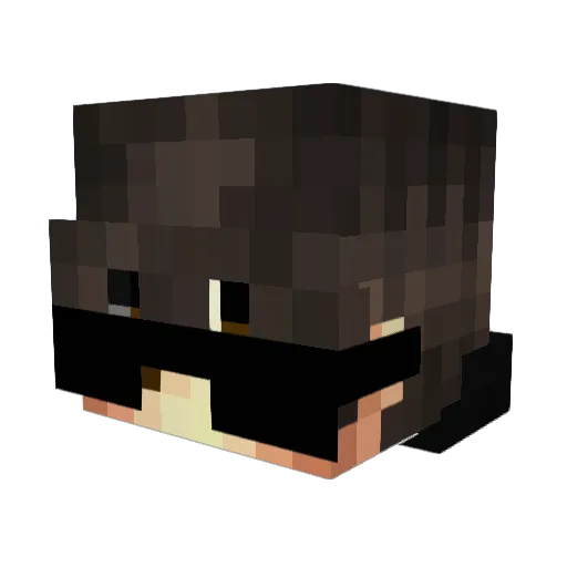 Unaktiv Minecraft avatar head, 3D render