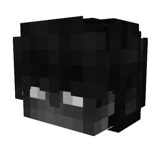 Unalis Minecraft avatar head, 3D render