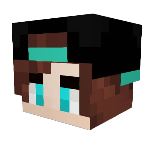 Unamiable09 Minecraft avatar head, 3D render