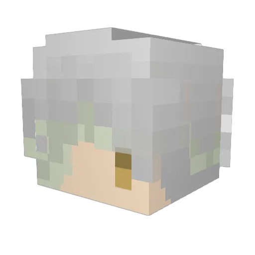 Unaper Minecraft avatar head, 3D render