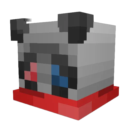 Unapersona48 Minecraft avatar head, 3D render
