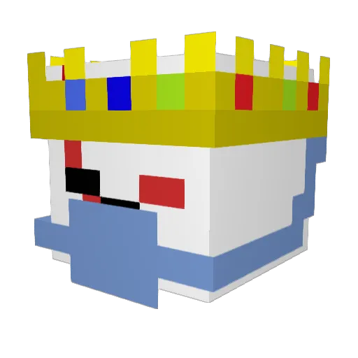 UnasKedList Minecraft avatar head, 3D render