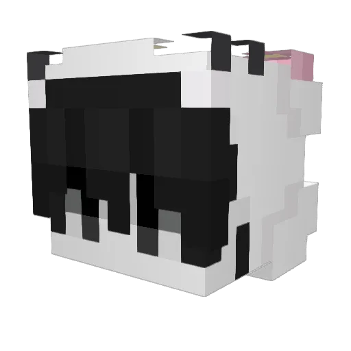 Unavailableness Minecraft avatar head, 3D render