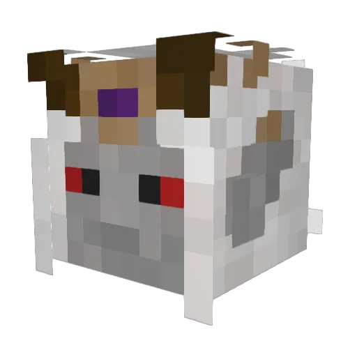 Unavailabull Minecraft avatar head, 3D render