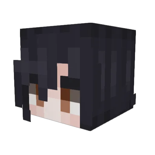Unawa1 Minecraft avatar head, 3D render