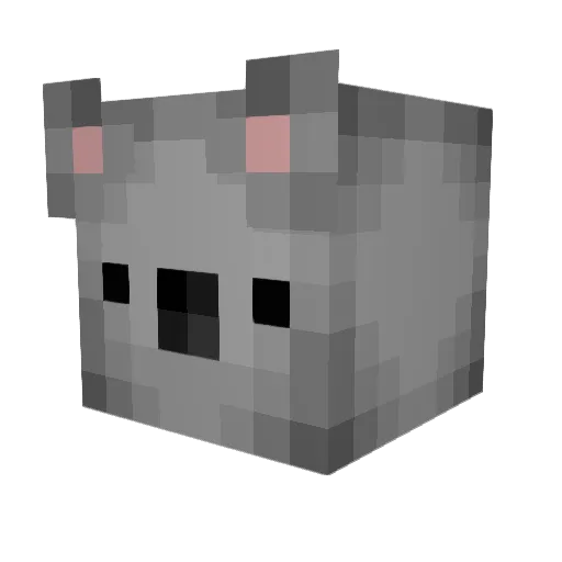 UnbanContested Minecraft avatar head, 3D render