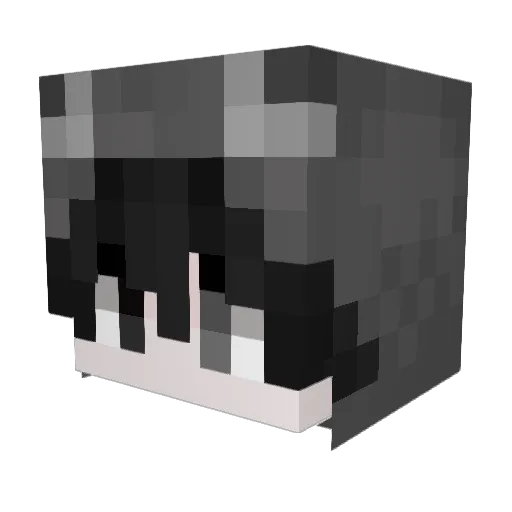 Unbeatable Minecraft avatar head, 3D render