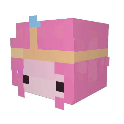 Unbeats Minecraft avatar head, 3D render