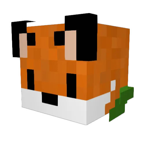 Unbefugter3 Minecraft avatar head, 3D render
