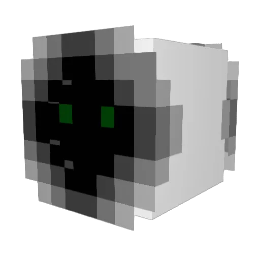 Unbekannt_16 Minecraft avatar head, 3D render